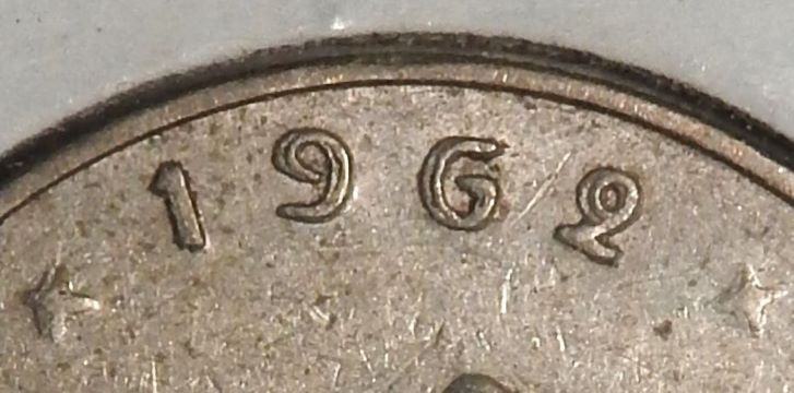 Belgium-1-Franc,-1962.-With-Date-Doubling